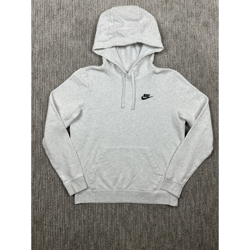 Nike Hoodie Men Size Small Grey Sportswear Club Fleece Pullover DQ5793-051
